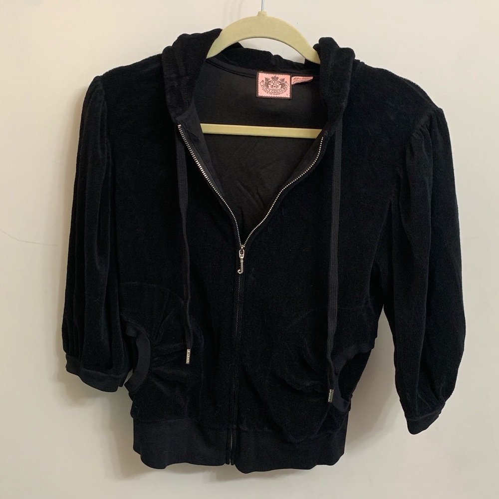 Juicy Couture Hooded Jacket (3/4 Sleeves) - Large